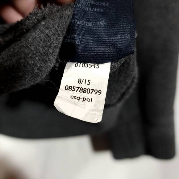 Tommy Hilfiger Sweater 1/4 Zip Long Sleeve Gray Blue Collar Mens Knit Size Xxl - Picture 8 of 8